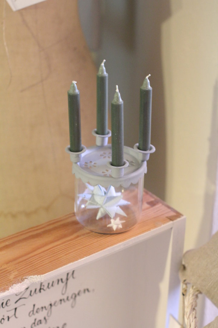 Kerzenhalter Einsatz mit Glas